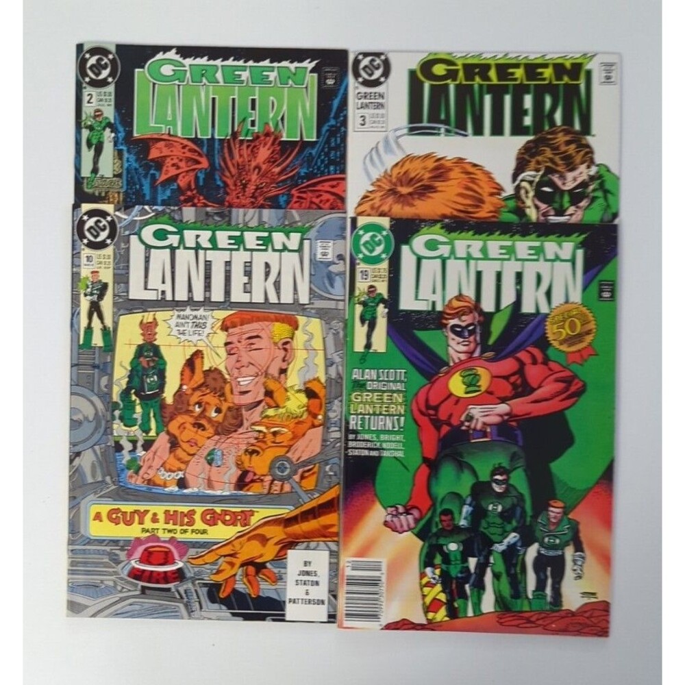 Lot Of 4 1990-91 DC Green Lantern Comics #2 3 10 & 19 VF/NM 🔑 Key Issue